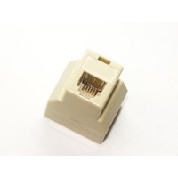 供應興伸展電子6P6C電話三通連接器/6P6CRJ45連接器網絡插座/網絡接口母座