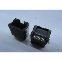 供應興伸展電子/破板式SMTRJ45口朝上連接器/RJ45連接器網絡插座/網絡接口母座
