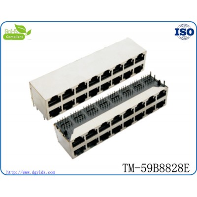 供應天睦8P8C  2X8   鍍金FU  屏蔽R