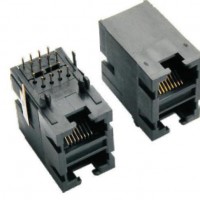 供應興伸展電子8P8C雙排全塑RJ45插座(圖)/雙排插座RJ45連接器網(wǎng)絡插座/網(wǎng)絡接口母座
