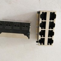 供應興伸展電子8P8C雙層RJ45網(wǎng)絡插座(圖)/RJ45連接器網(wǎng)絡插座/網(wǎng)絡接口母座