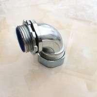 天津易科牌金屬電纜護(hù)線管用接頭 90度彎頭 45度彎頭 拐角連接器