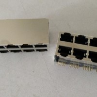 供應(yīng)興伸展電子8P8C上下排12口帶燈/RJ45插座/防雷擊/網(wǎng)絡(luò)設(shè)備指定網(wǎng)口連接器