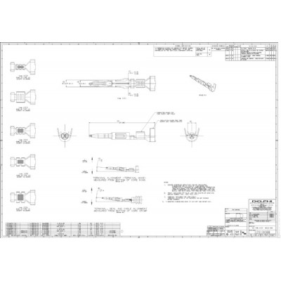 德爾福連接器、接插公制端子1212458