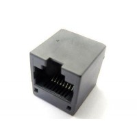 供應興伸展電子8P8C單口立式/RJ45直插網口/RJ45連接器網絡插座/水晶頭