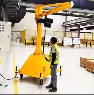 小型250KG電動(dòng)葫蘆折臂吊 360°旋轉(zhuǎn)折臂式懸臂吊起重機(jī)