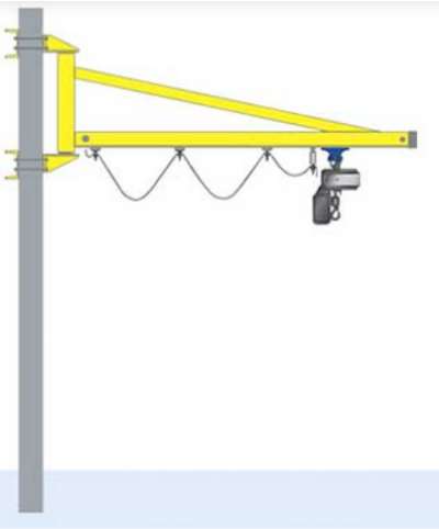 小型250KG電動(dòng)葫蘆折臂吊 360°旋轉(zhuǎn)折臂式懸臂吊起重機(jī)