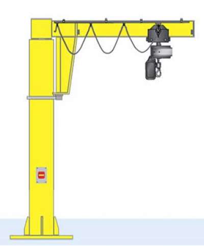 小型250KG電動(dòng)葫蘆折臂吊 360°旋轉(zhuǎn)折臂式懸臂吊起重機(jī)