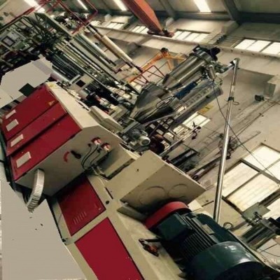 SPC四合一復合五輥地板生產線設備無