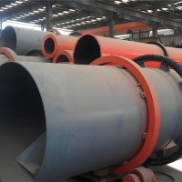 三筒式結構豆類脫水干燥機滾筒式食品烘干機